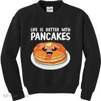 Pancakes Art Brunch Breakfast Pancake Maker Kids Sweatshirt thumb 0
