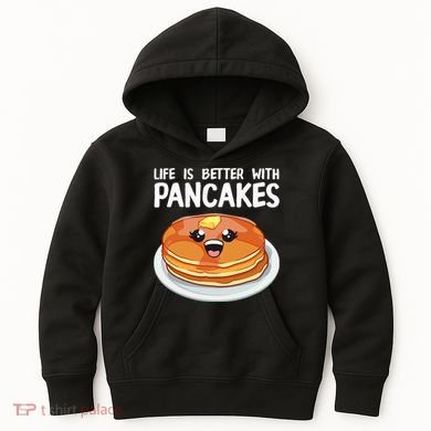 Pancakes Art Brunch Breakfast Pancake Maker Kids Hoodie