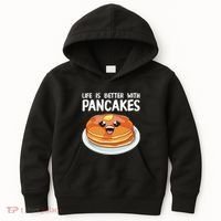 Pancakes Art Brunch Breakfast Pancake Maker Kids Hoodie thumb 0