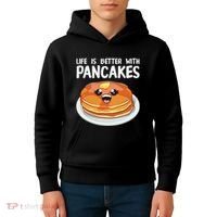 Pancakes Art Brunch Breakfast Pancake Maker Kids Hoodie thumb 4