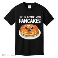 Pancakes Art Brunch Breakfast Pancake Maker Kids T-Shirt thumb 0
