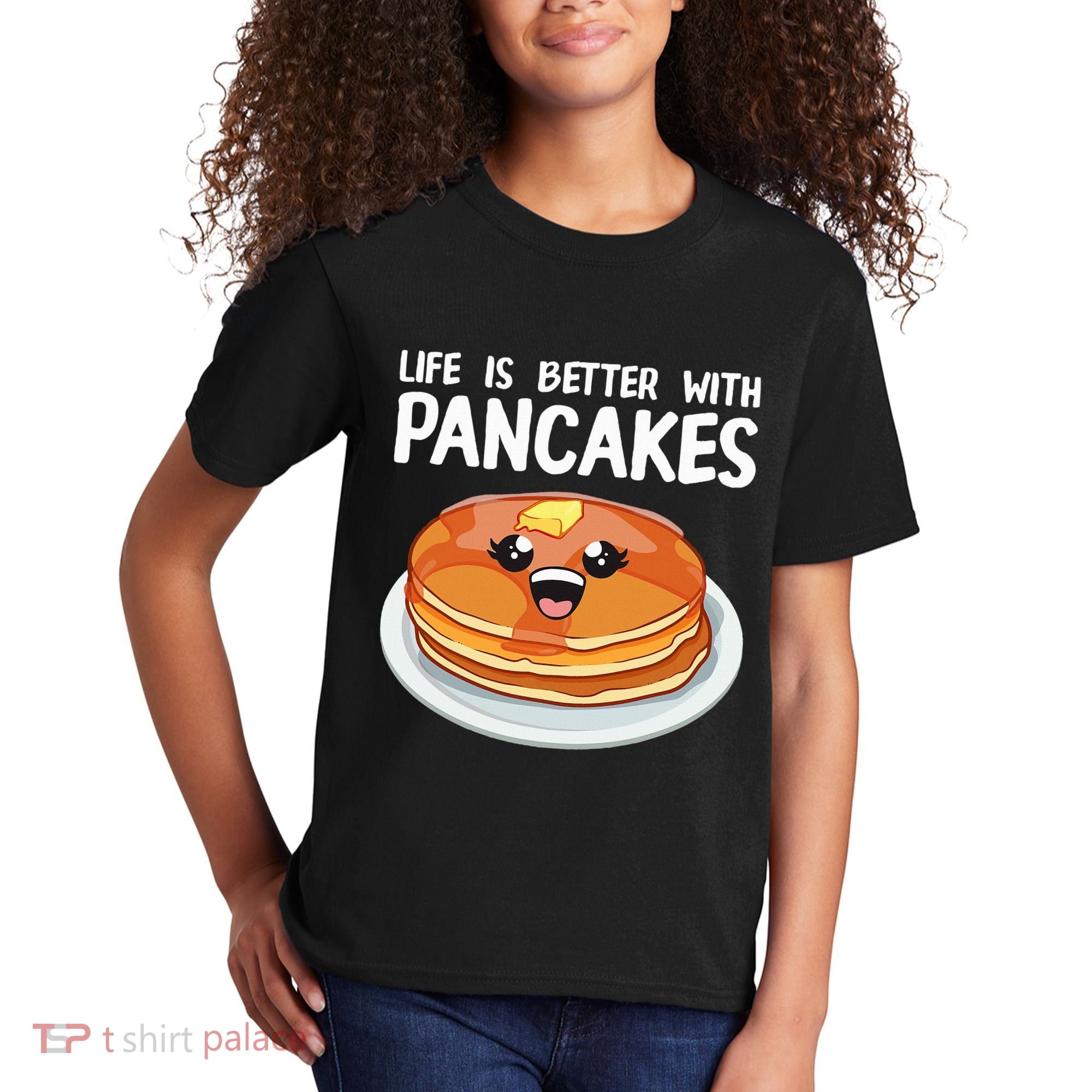Pancakes Art Brunch Breakfast Pancake Maker Kids T-Shirt