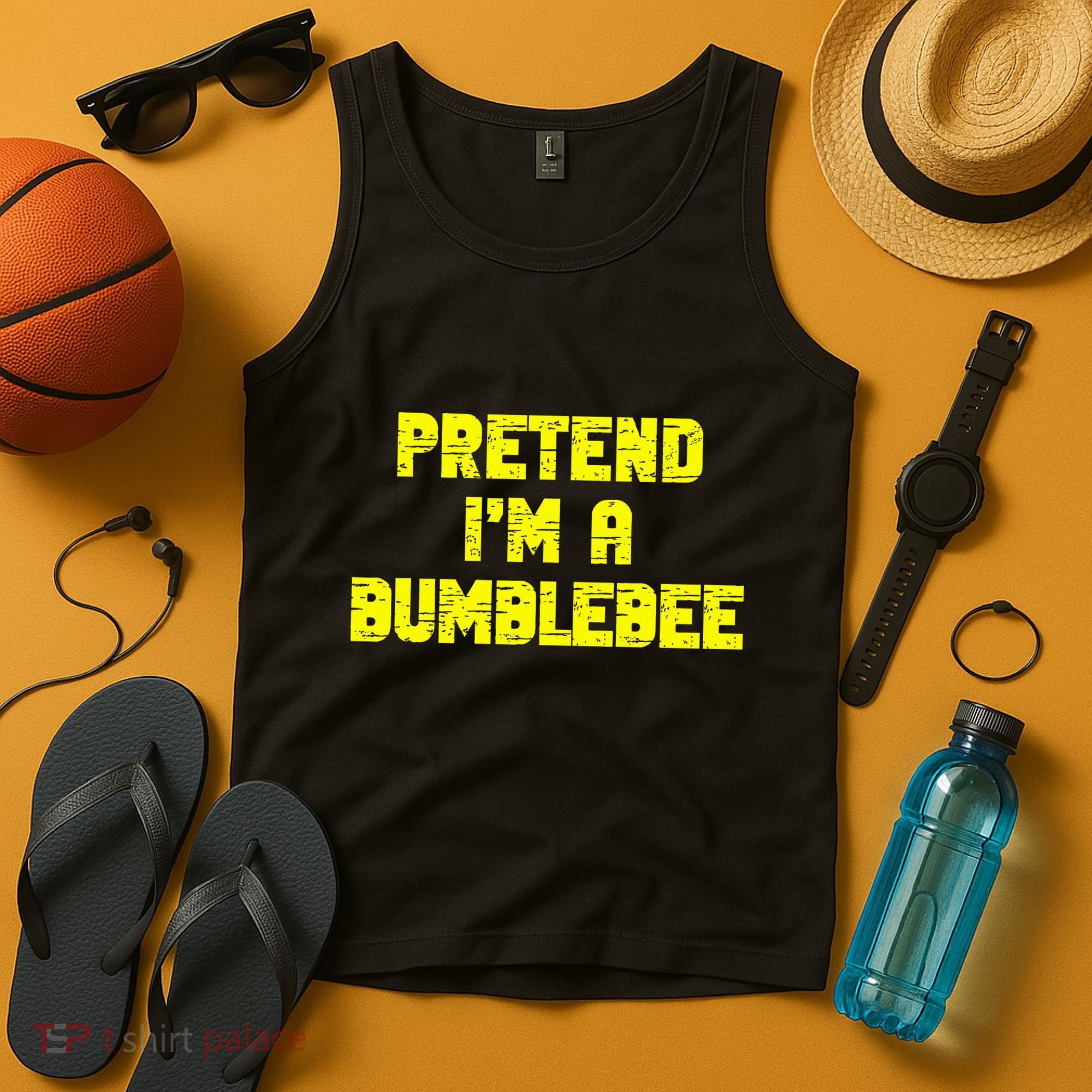Pretend A Bumblebee Party Halloween Costume  Tank Top