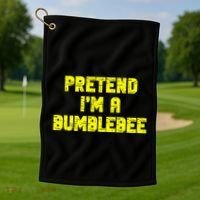 Pretend A Bumblebee Party Halloween Costume  Golf Towel thumb 1