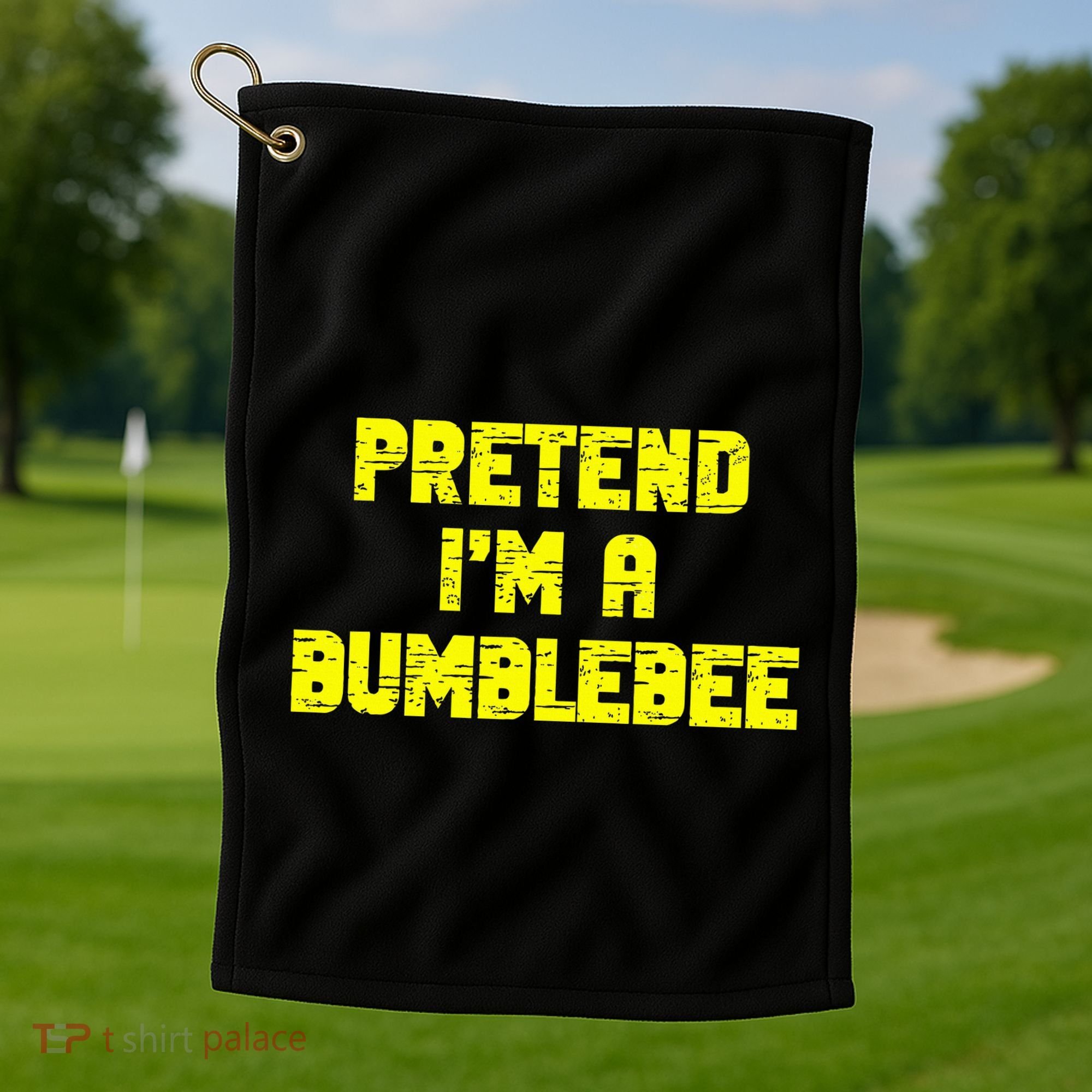 Pretend A Bumblebee Party Halloween Costume  Golf Towel