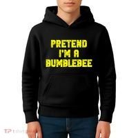 Pretend A Bumblebee Party Halloween Costume  Kids Hoodie thumb 4