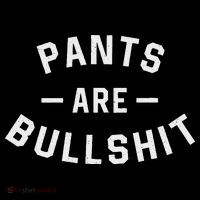 Pants Are Bullshit Funny Sarcastic Women's Hoodie thumb 2