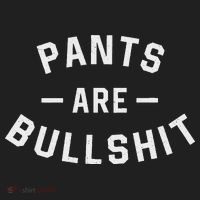 Pants Are Bullshit Funny Sarcastic Golf Towel thumb 3