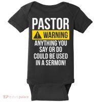 Pastor Appreciation Best Priest Christian Jesus God Bible Baby Bodysuit thumb 0