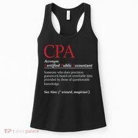 Public Accountant Bookkeeper Tax Auditor Financial Analyst Women's Tank Top thumb 0