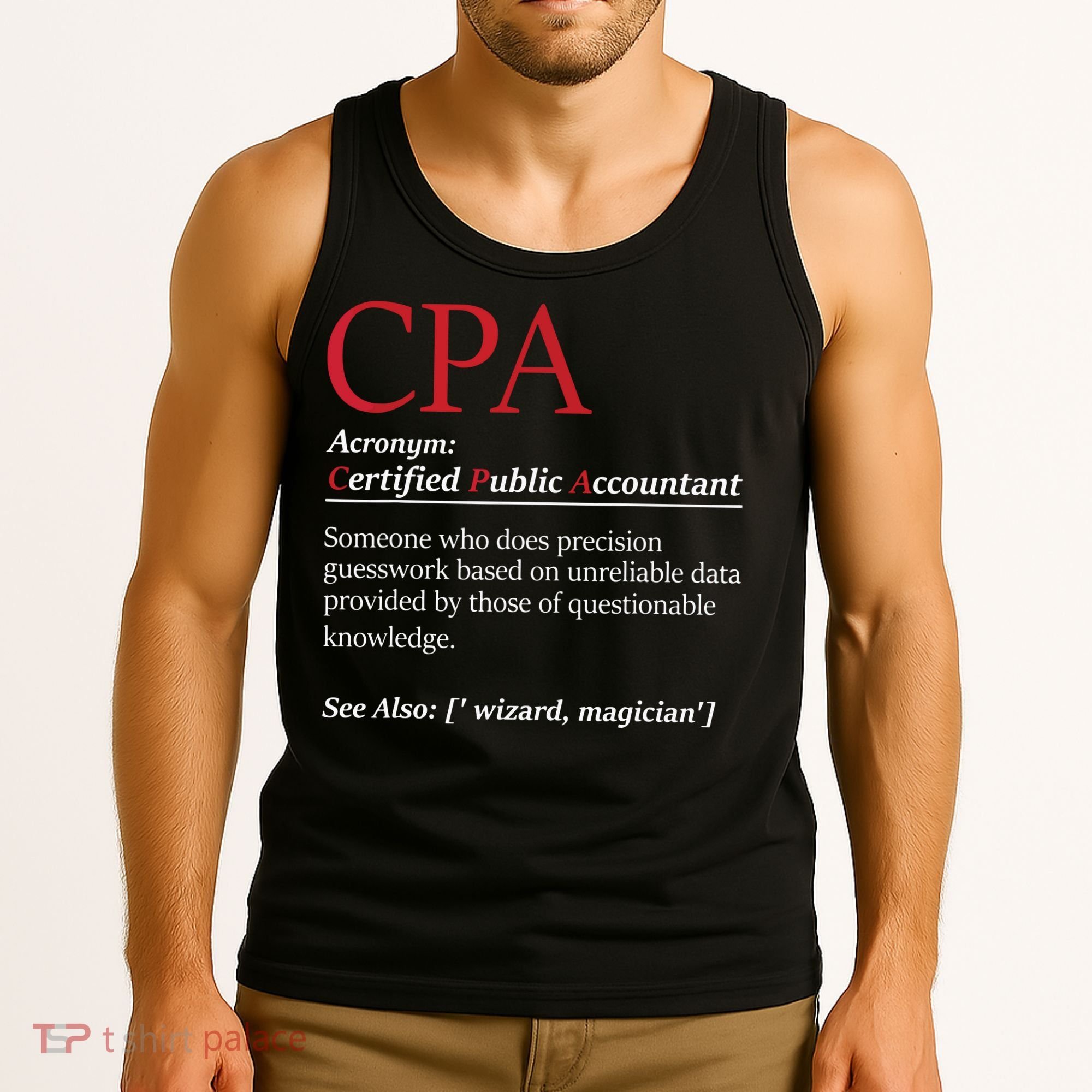 Public Accountant Bookkeeper Tax Auditor Financial Analyst Tank Top