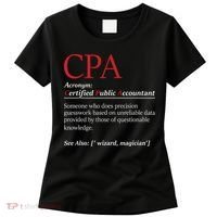 Public Accountant Bookkeeper Tax Auditor Financial Analyst Women's T-Shirt thumb 0