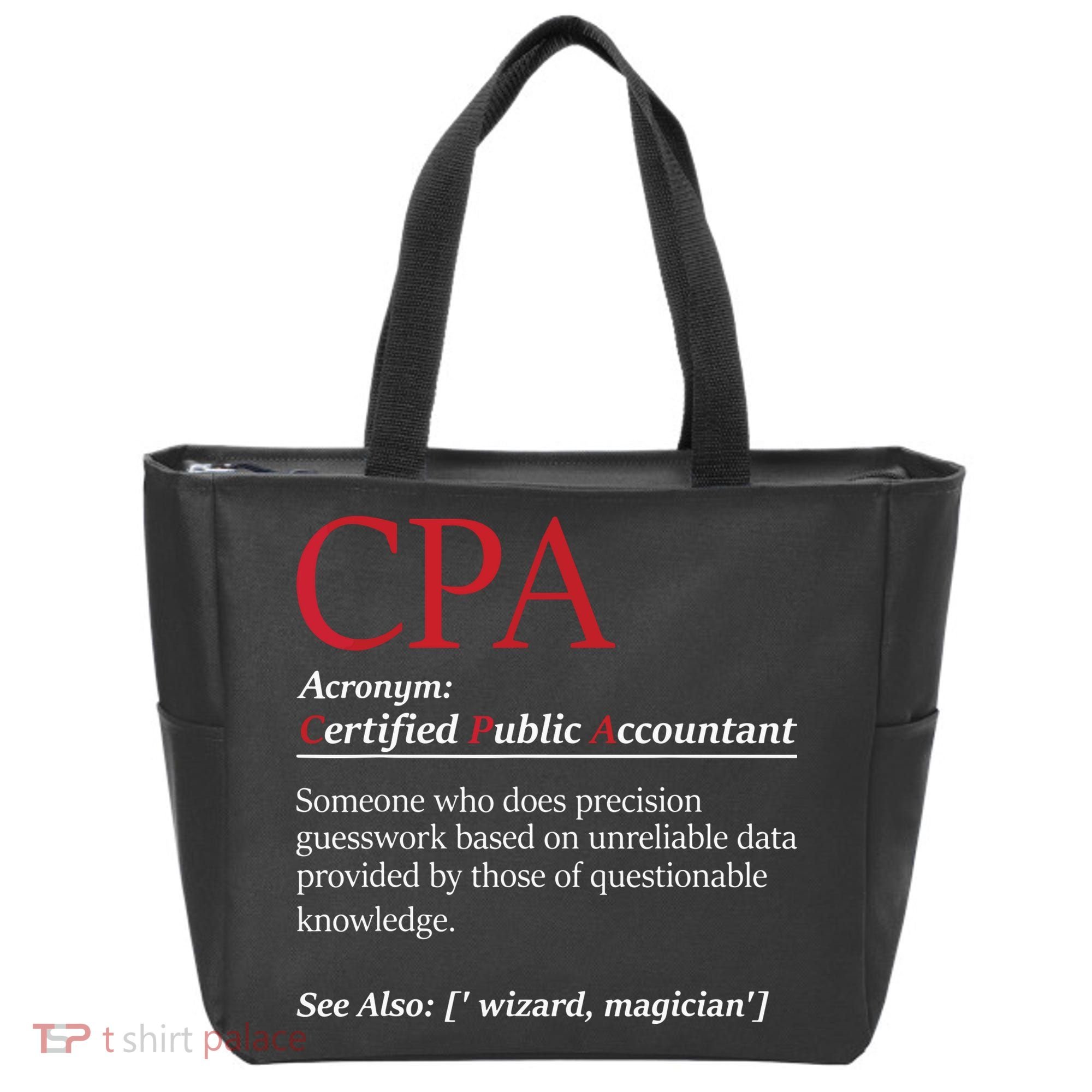 Public Accountant Bookkeeper Tax Auditor Financial Analyst Tote Bag