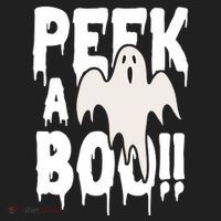 Peek A Boo Halloween Ghost Women's Sweatshirt thumb 2