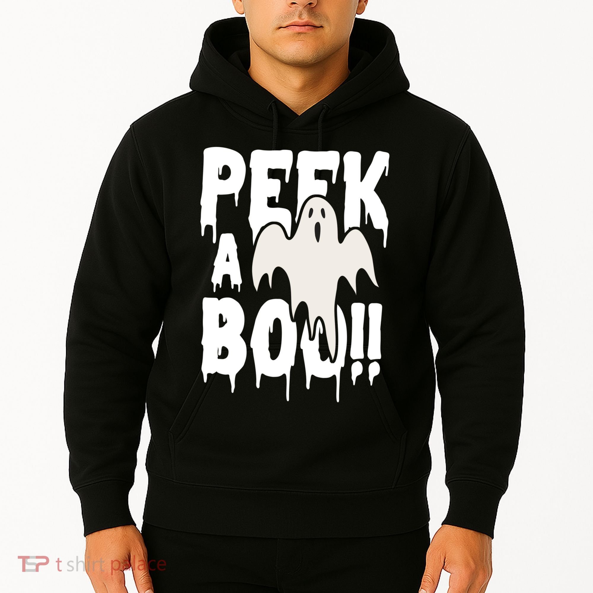 Peek A Boo Halloween Ghost Hoodie