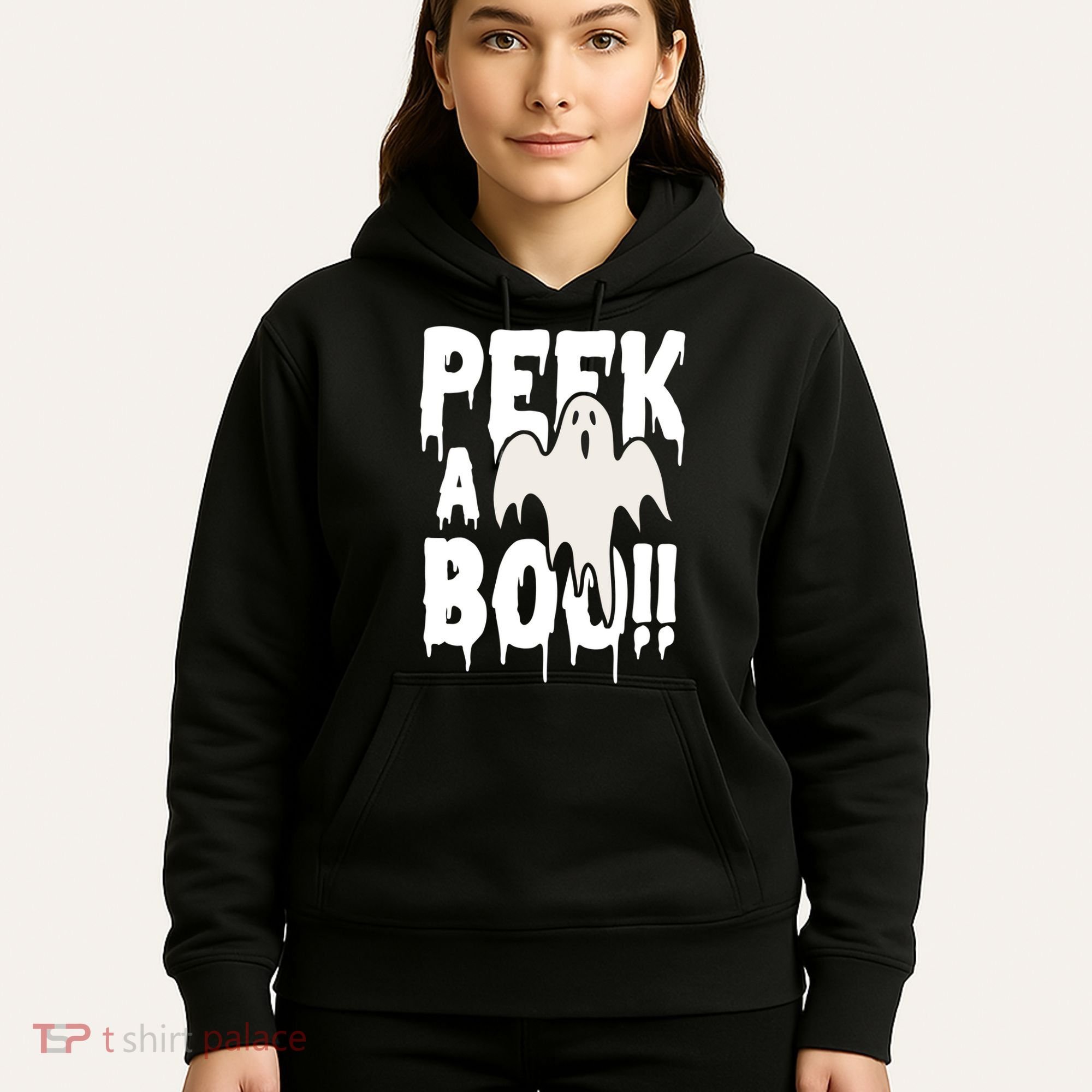 Peek A Boo Halloween Ghost Hoodie