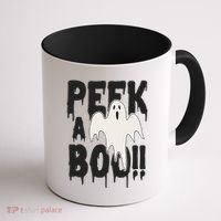 Peek A Boo Halloween Ghost Coffee Mug thumb 1
