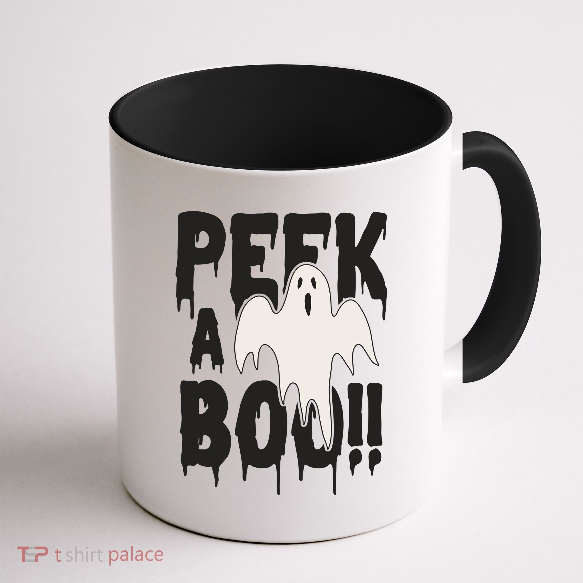 Peek A Boo Halloween Ghost Coffee Mug