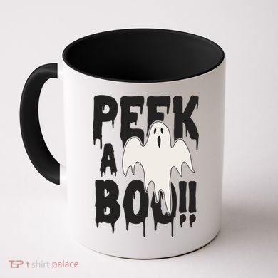 Peek A Boo Halloween Ghost Coffee Mug