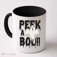 Peek A Boo Halloween Ghost Coffee Mug thumb 0