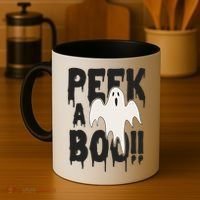 Peek A Boo Halloween Ghost Coffee Mug thumb 4