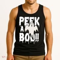 Peek A Boo Halloween Ghost Tank Top thumb 3
