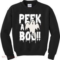 Peek A Boo Halloween Ghost Kids Sweatshirt thumb 0