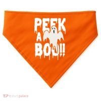 Peek A Boo Halloween Ghost USA-Made Doggie Bandana thumb 0