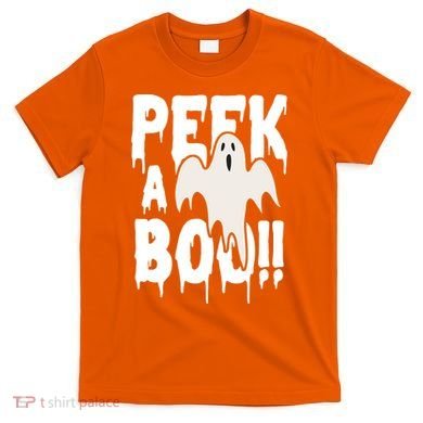 Peek A Boo Halloween Ghost T-Shirt