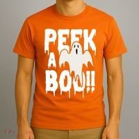 Peek A Boo Halloween Ghost T-Shirt thumb 3