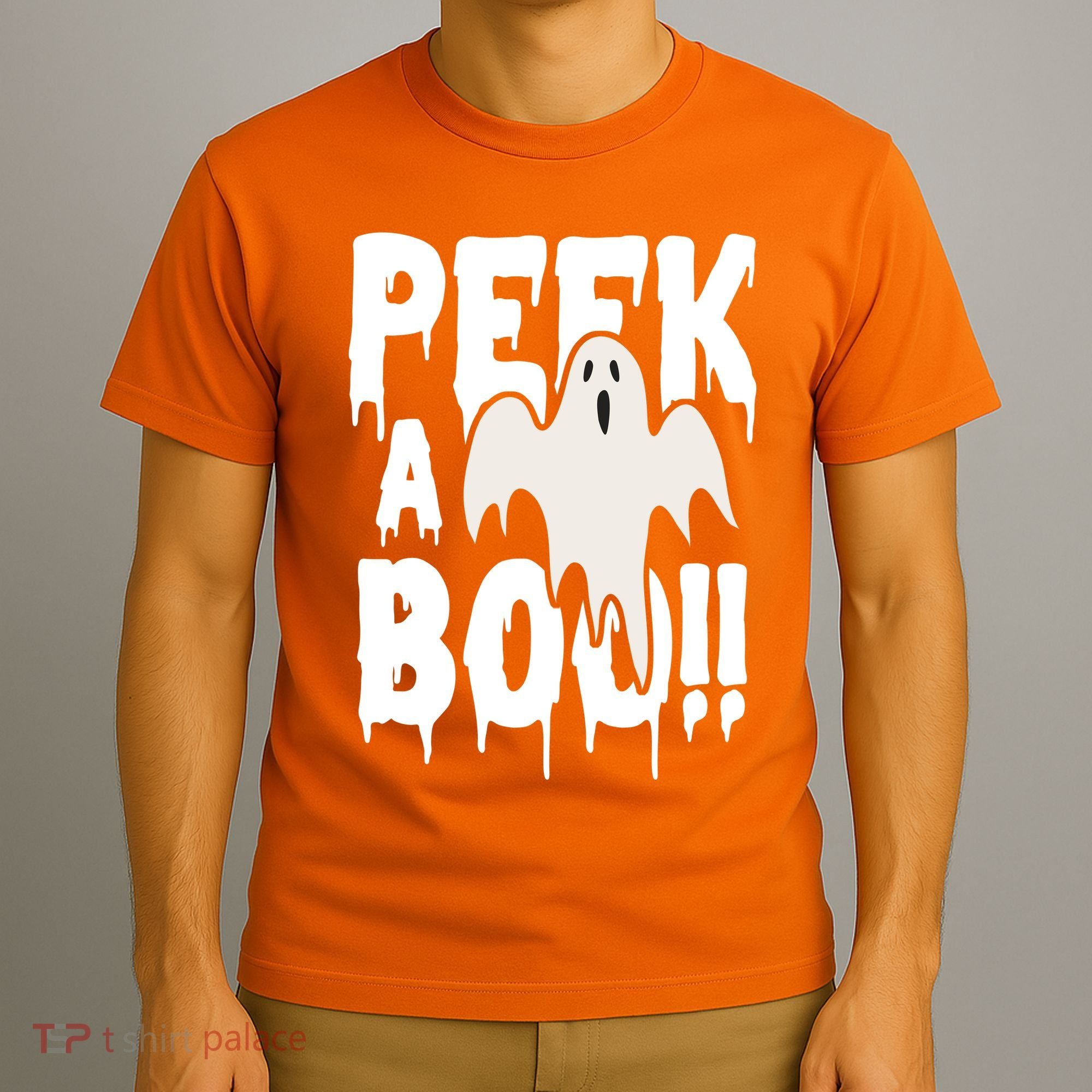 Peek A Boo Halloween Ghost T-Shirt