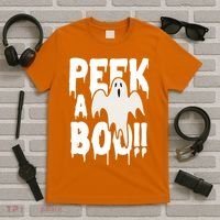 Peek A Boo Halloween Ghost T-Shirt thumb 5