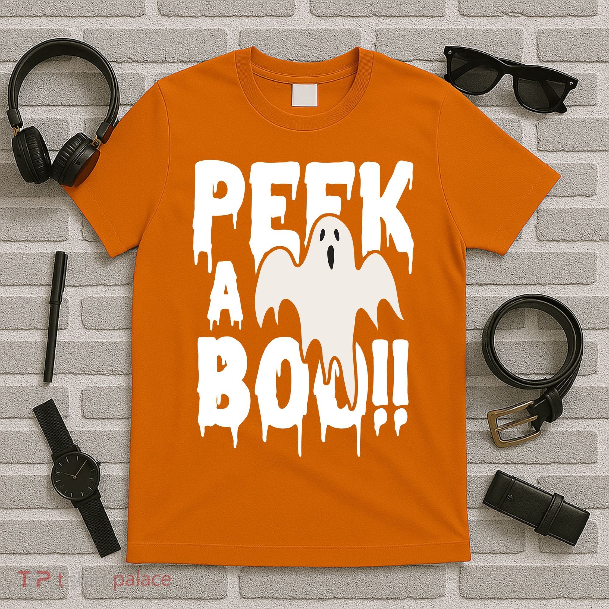 Peek A Boo Halloween Ghost T-Shirt