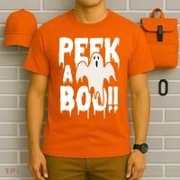 Peek A Boo Halloween Ghost T-Shirt thumb 6