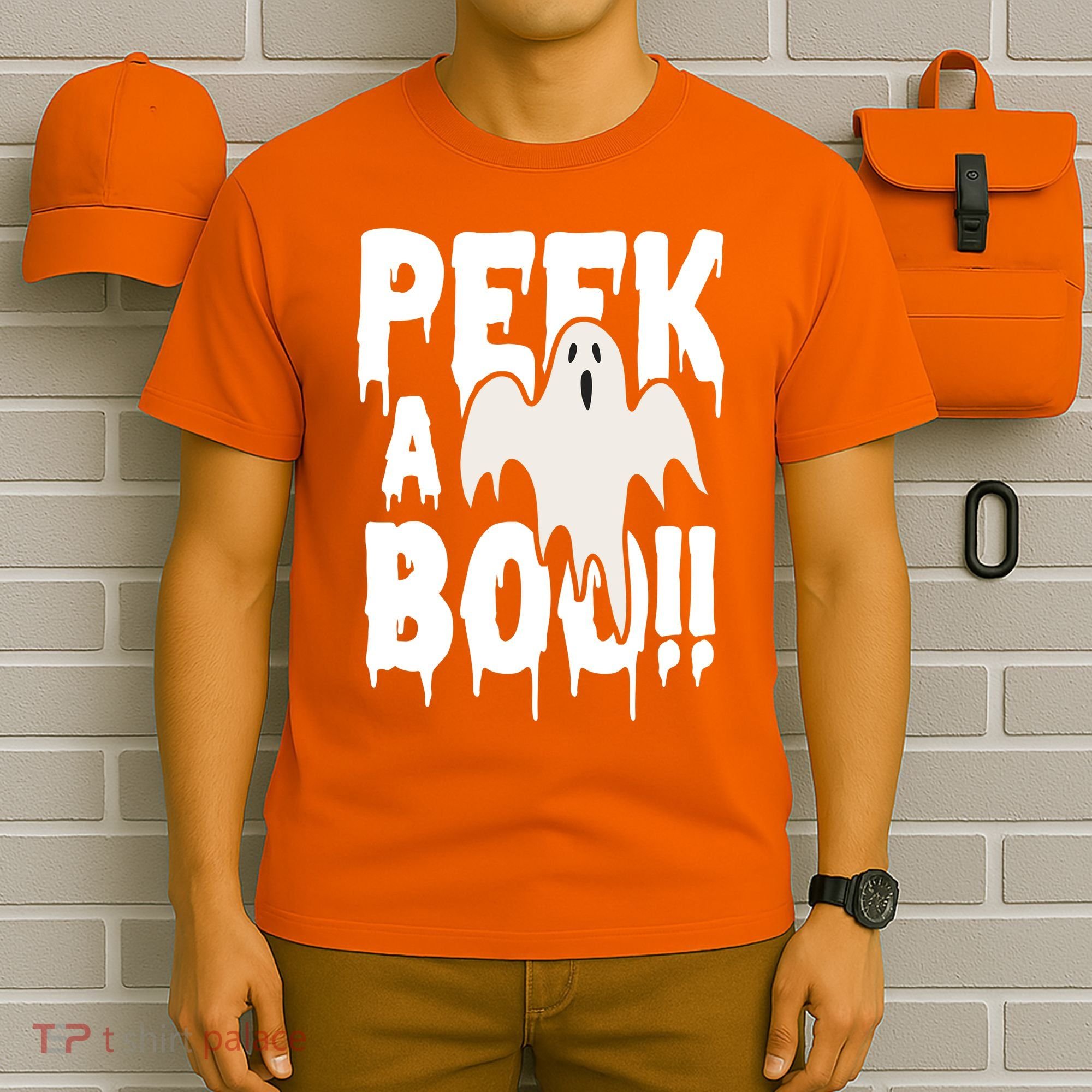 Peek A Boo Halloween Ghost T-Shirt