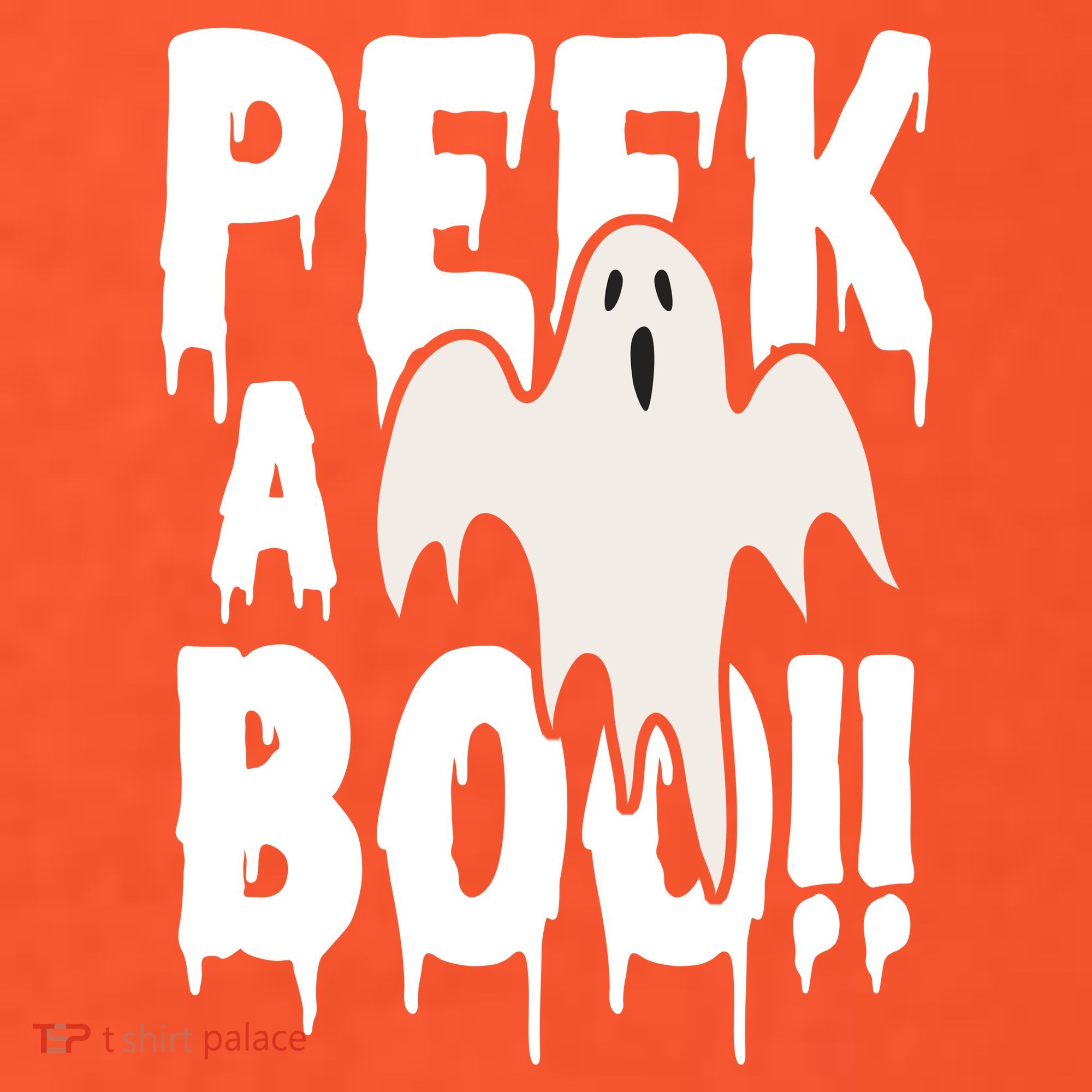 Peek A Boo Halloween Ghost Baby Bodysuit