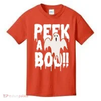 Peek A Boo Halloween Ghost Kids T-Shirt thumb 0