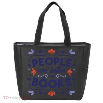 People Are Better In Books Tote Bag
