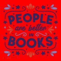 People Are Better In Books Santa Hat thumb 1