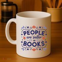 People Are Better In Books Coffee Mug thumb 4