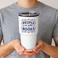 People Are Better In Books Tumbler thumb 2