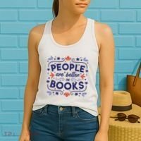 People Are Better In Books Women's Tank Top thumb 2