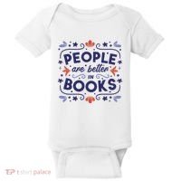 People Are Better In Books Baby Bodysuit thumb 0