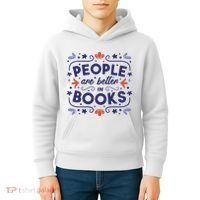 People Are Better In Books Kids Hoodie thumb 4