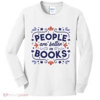 People Are Better In Books Kids Long Sleeve Shirt thumb 0