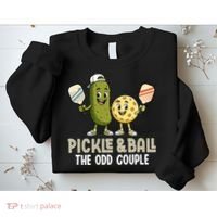 Pickle And Ball The Odd Couple Pickleball Matching Sweatshirt thumb 2