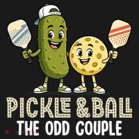 Pickle And Ball The Odd Couple Pickleball Matching Women's Hoodie thumb 2
