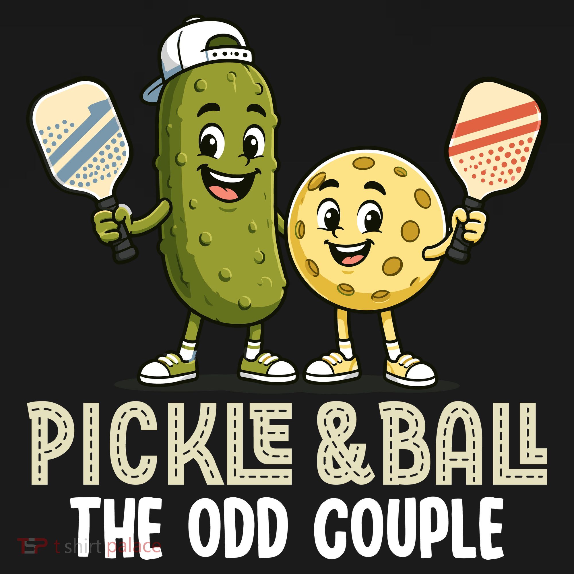 Pickle And Ball The Odd Couple Pickleball Matching Women's Hoodie