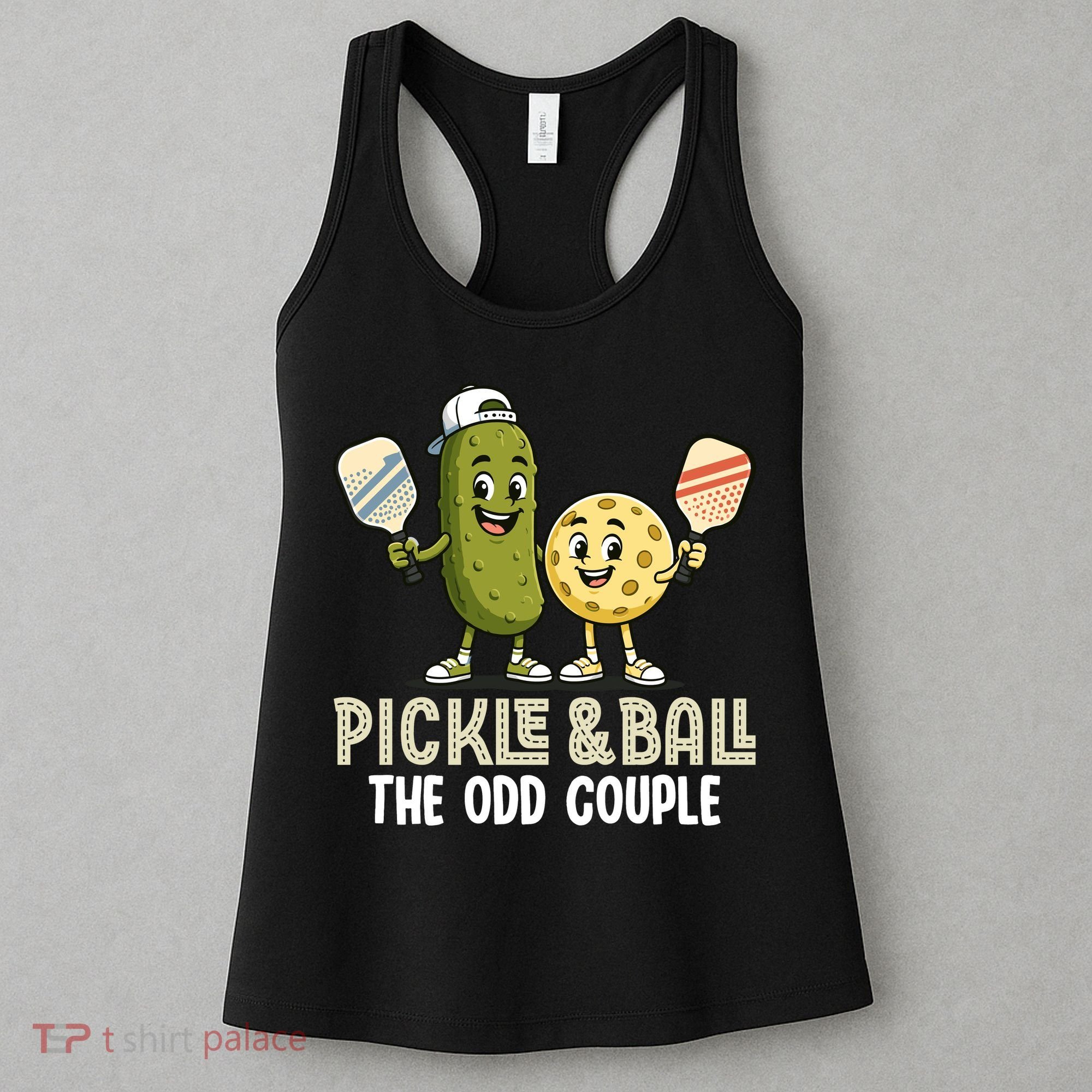 Pickle And Ball The Odd Couple Pickleball Matching Women's Tank Top