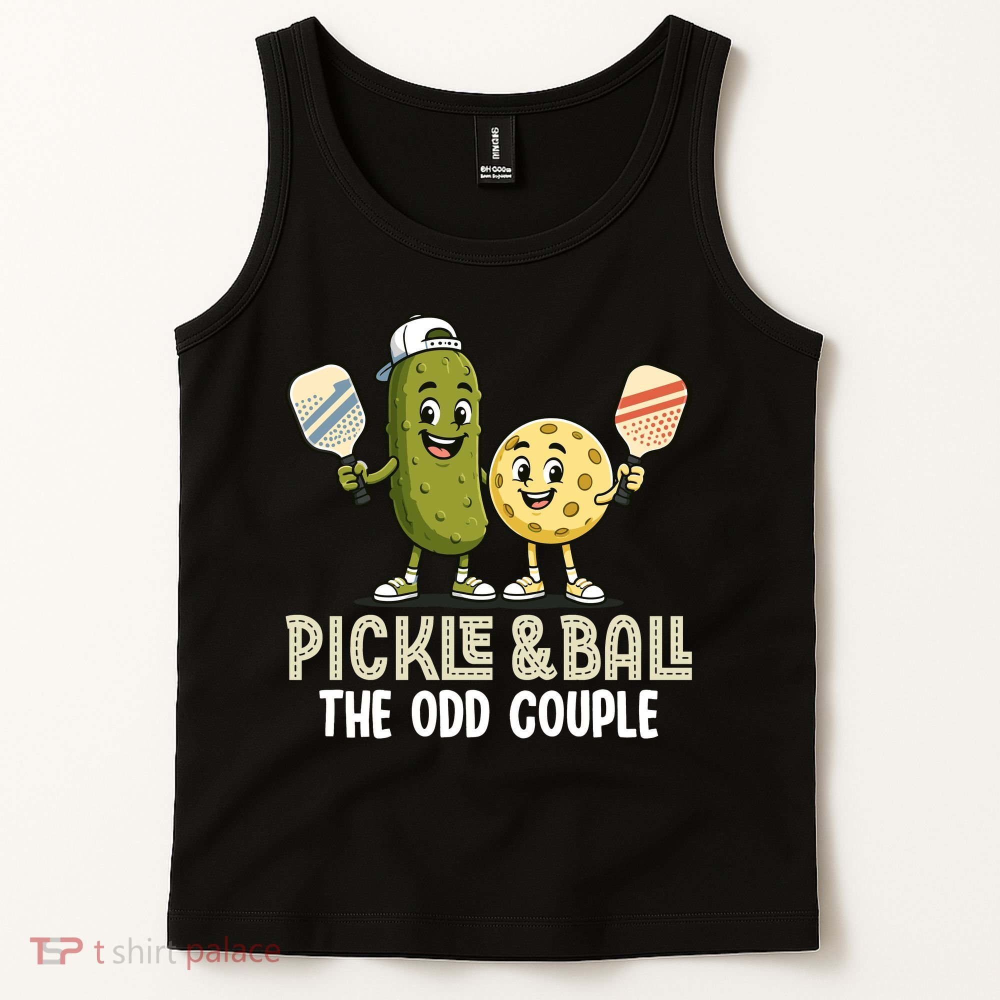 Pickle And Ball The Odd Couple Pickleball Matching Tank Top